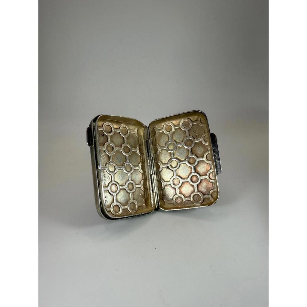 80's Gucci Sterling Silver Enamel Pill Box - Picture 4 of 5